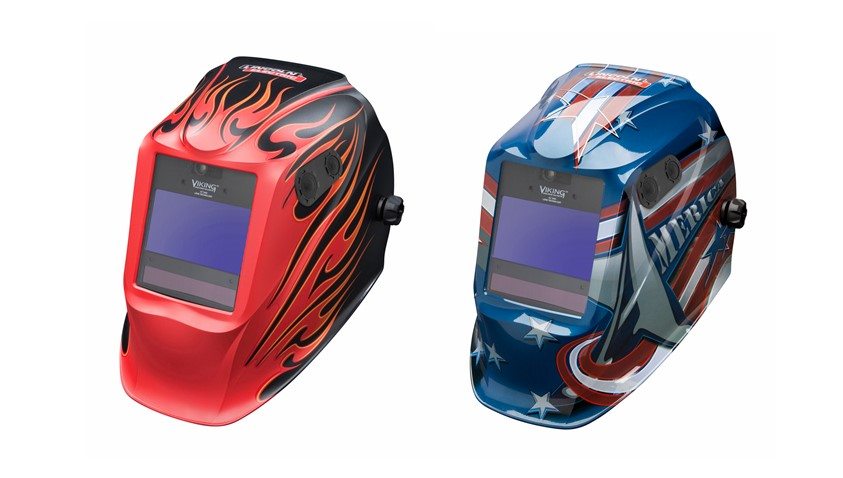 The auto-darkening helmets feature a professional user interface, an integrated LED light and 4C optics.