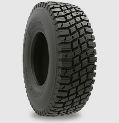 Designed for grader and loader applications, the VSWAS 23.5R25 can be used in deep snow with a tread pattern that reduces stone holdings without the need for studs or chains.