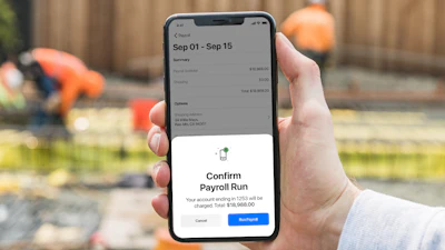 The app is geared toward contractors and small and medium businesses with hourly workers, such as carpenters, woodworkers and other construction-related professionals and industries.