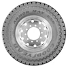 Specifically designed for heavy-duty construction, logging, oil and mining work vehicles, its tread compound helps resist cuts, chips and tears and provides durability.