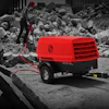 Powered with a liquid-cooled, three-cylinder Kohler diesel engine, the CPS 185 air compressor supports pneumatic handheld tools for demolition, construction or on-site maintenance.
