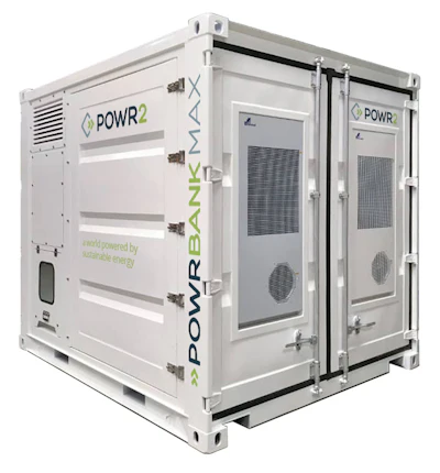 Designed with the construction and rental industries in mind, the POWRBANK MAX can handle temporary-power applications including, but not limited to, tower cranes, large pumps and hoists.