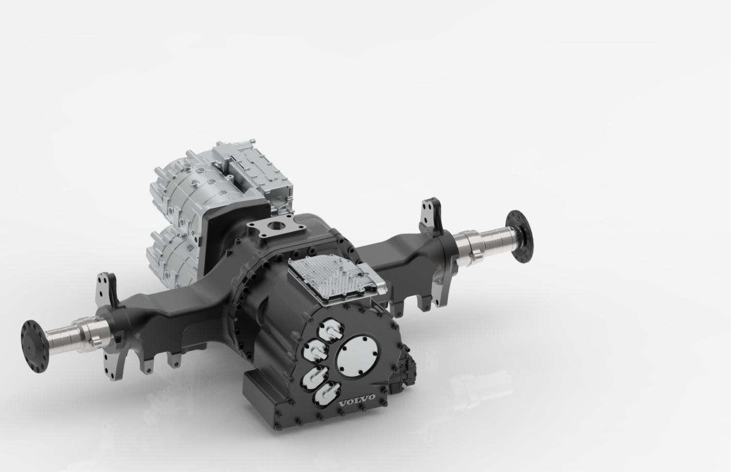 The new e-axle allows even more batteries on the truck by integrating the electric motors and the transmission into the rear axle.