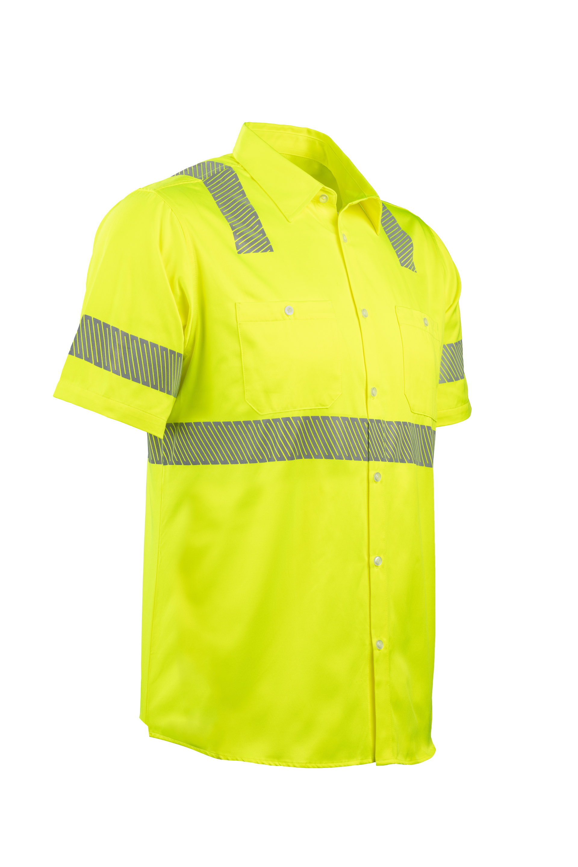 Capable of withstanding at least 50 washes in industrial laundry environments, RAflect50 workwear products feature segmented reflective tape for high visibility, durability and compliance with ANSI Class II high visibility standards.