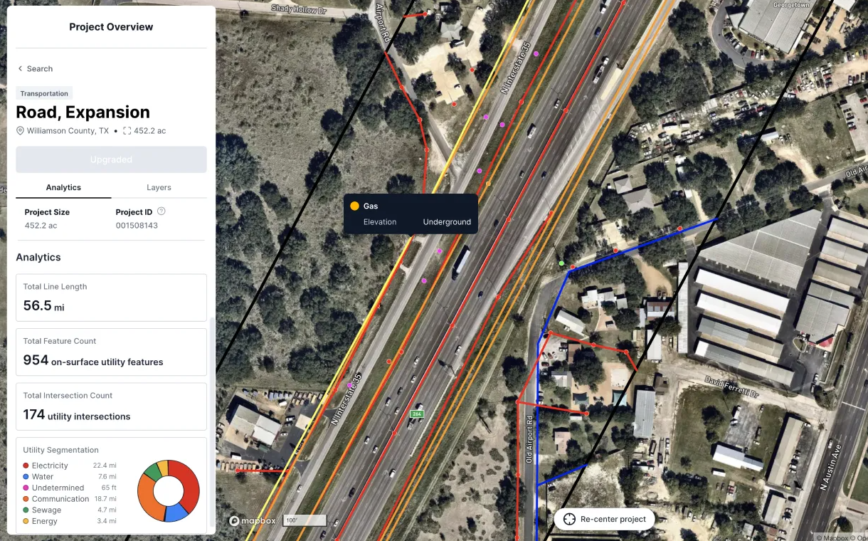 The 4Map solution enables professionals to locate underground utilities including oil and gas lines, water pipes, electricity and telecommunications lines and renewable energy infrastructure without onsite labor.