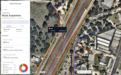 The 4Map solution enables professionals to locate underground utilities including oil and gas lines, water pipes, electricity and telecommunications lines and renewable energy infrastructure without onsite labor.