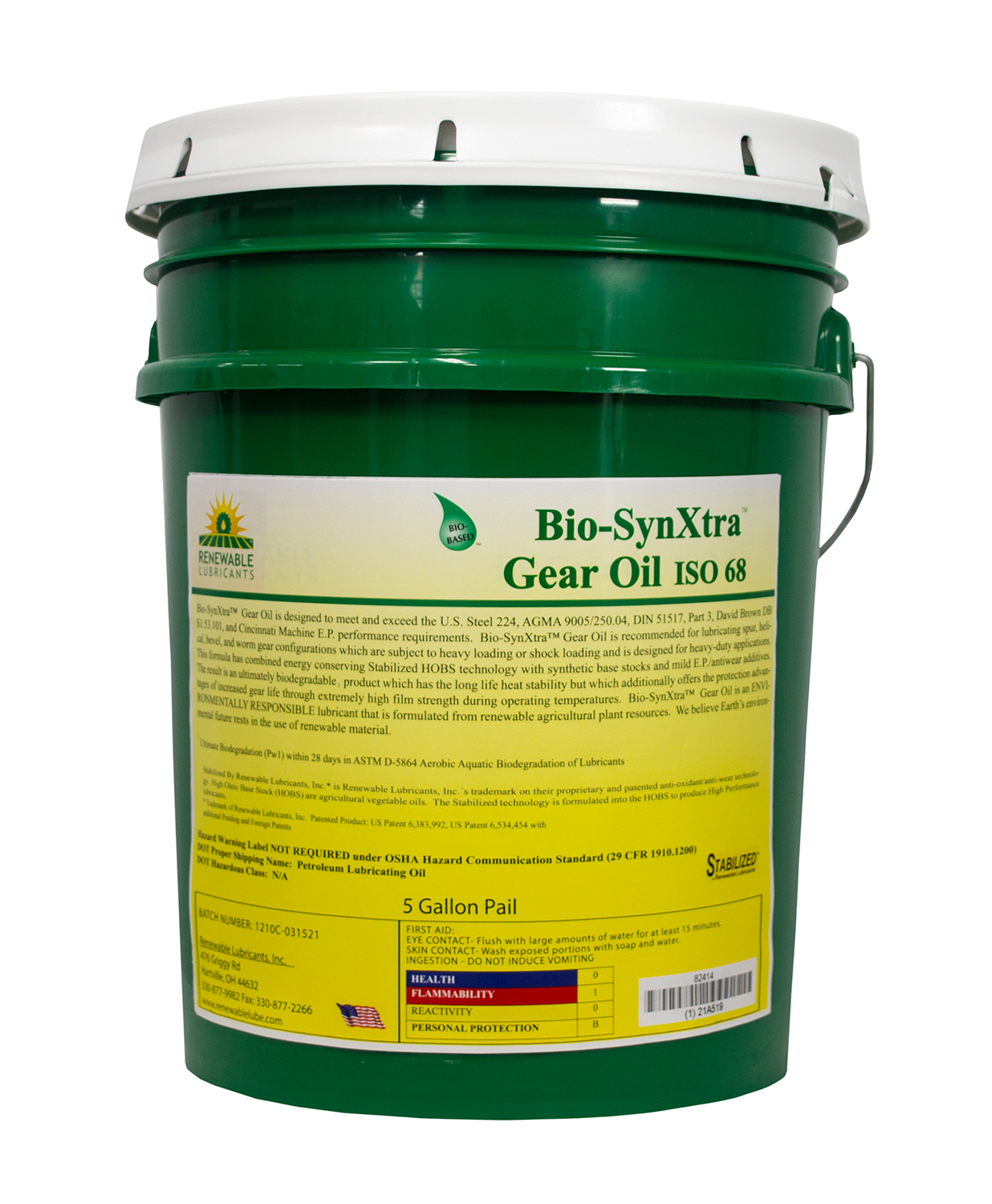 Formulated from renewable agricultural biobased resources, Bio-E.P. Gear Oils are non-toxic, zinc-free formulations which contain no heavy metals.