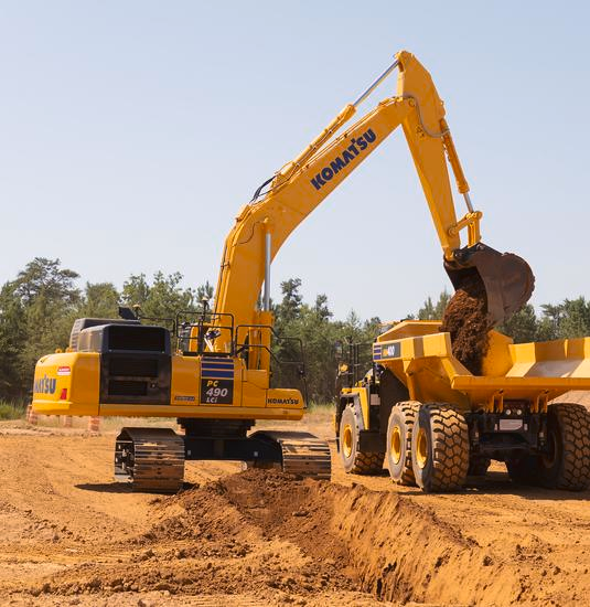 Komatsu's Machine Control 2.0 (iMC 2.0) comes with an upgraded 10.4-in. iMC monitor and bucket angle control for finish grading.