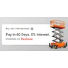 Using Flexbase Pay at DOZR checkout allows customers to rent equipment from just one single credit account, minimizing the need for multiple accounts.