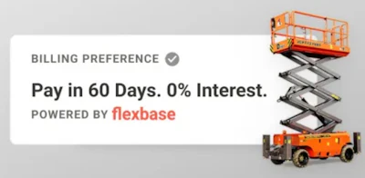 Using Flexbase Pay at DOZR checkout allows customers to rent equipment from just one single credit account, minimizing the need for multiple accounts.
