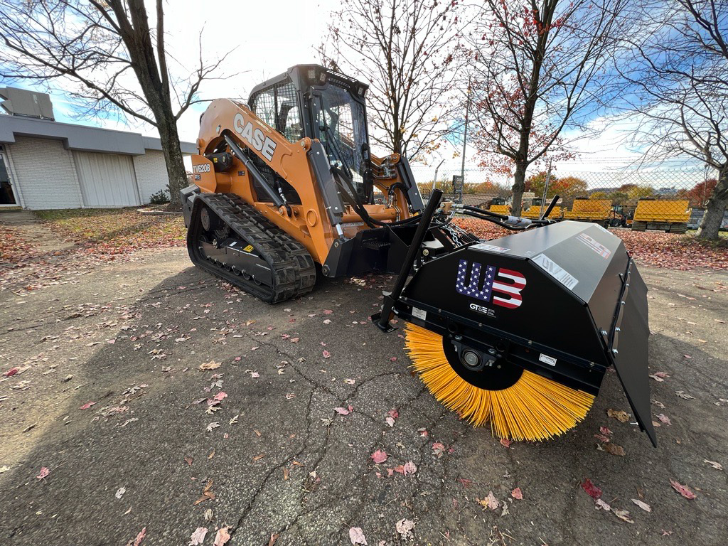 The angle broom swings 30° left or right of center when cleaning and clearing snow, dirt, debris grass and more.