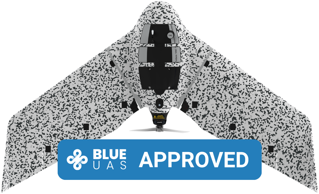 The eBee TAC drone offers 90 minutes of flight time and can be operated by one person. Deployment time is approximately 3 minutes.