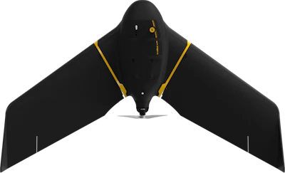 Offering up to 90 minutes of flight time, the eBee X fixed-wing drone features hand-launch capabilities and automated flight features.