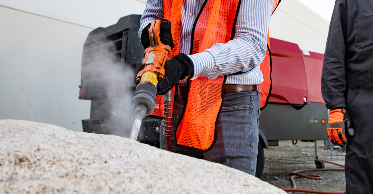 To conduct construction and production drilling in mines, end users should use rock drills.