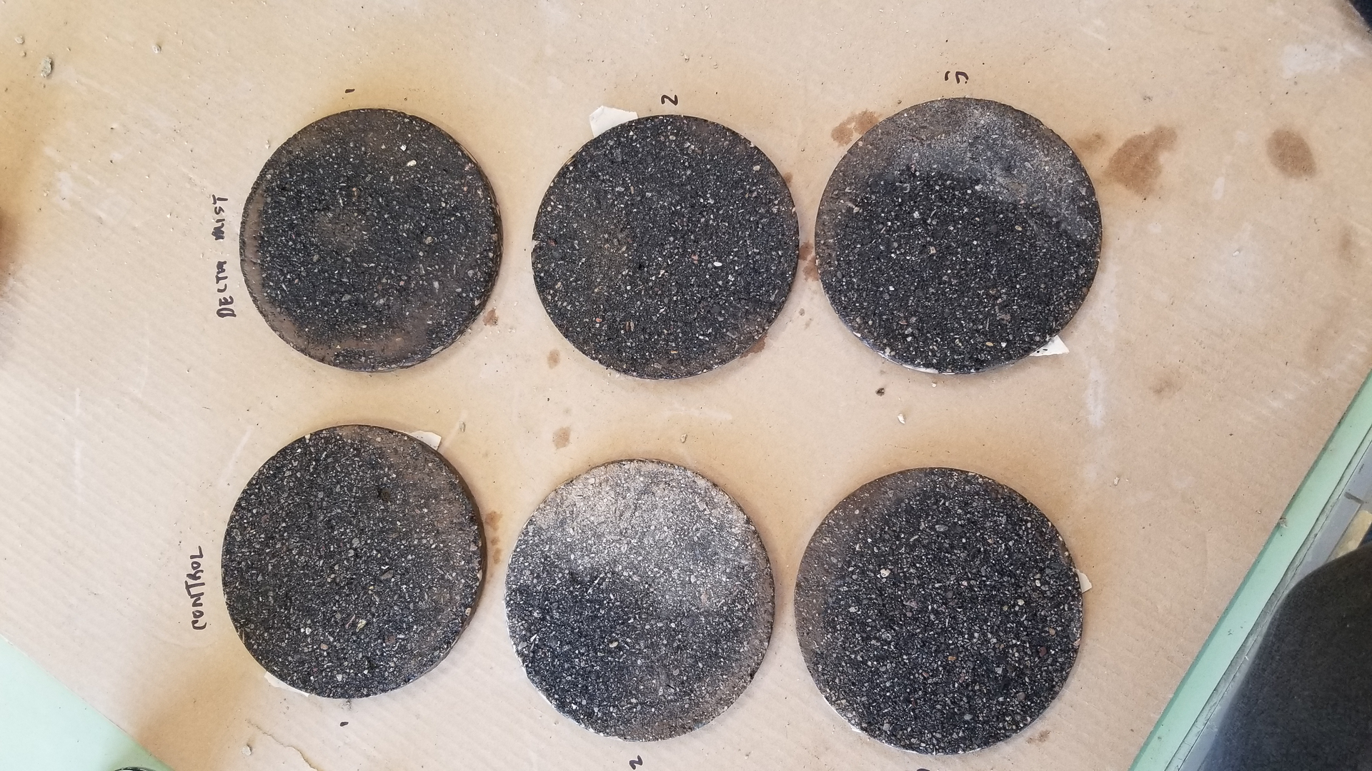 Asphalt Testing Solutions & Engineering are analyzing both control and treated core samples. Additional core samples will be taken and studied over the next two years.