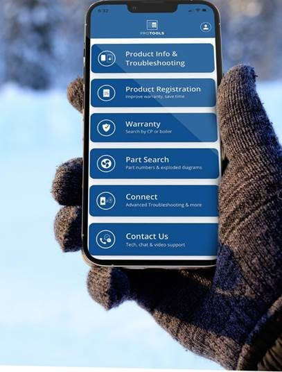 Available for iOS and Android devices, the app now allows heating professionals to work virtually with Weil-McLain’s Tech Support team to problem-solve issues as they occur on the jobsite.