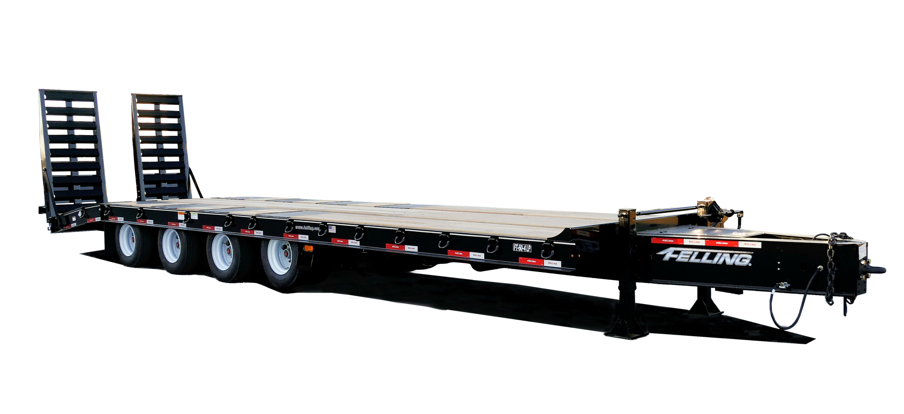 The LP HD series currently consists of two models: the FT-50-3 LP HD triple-axle 25-ton and the FT-60-4 LP HD quad-axle 30-ton (4-axle legality varies by state and providence).
