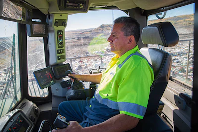 Lawrence Garcia, senior operator in Billings, Montana, operates machinery with new technologies.