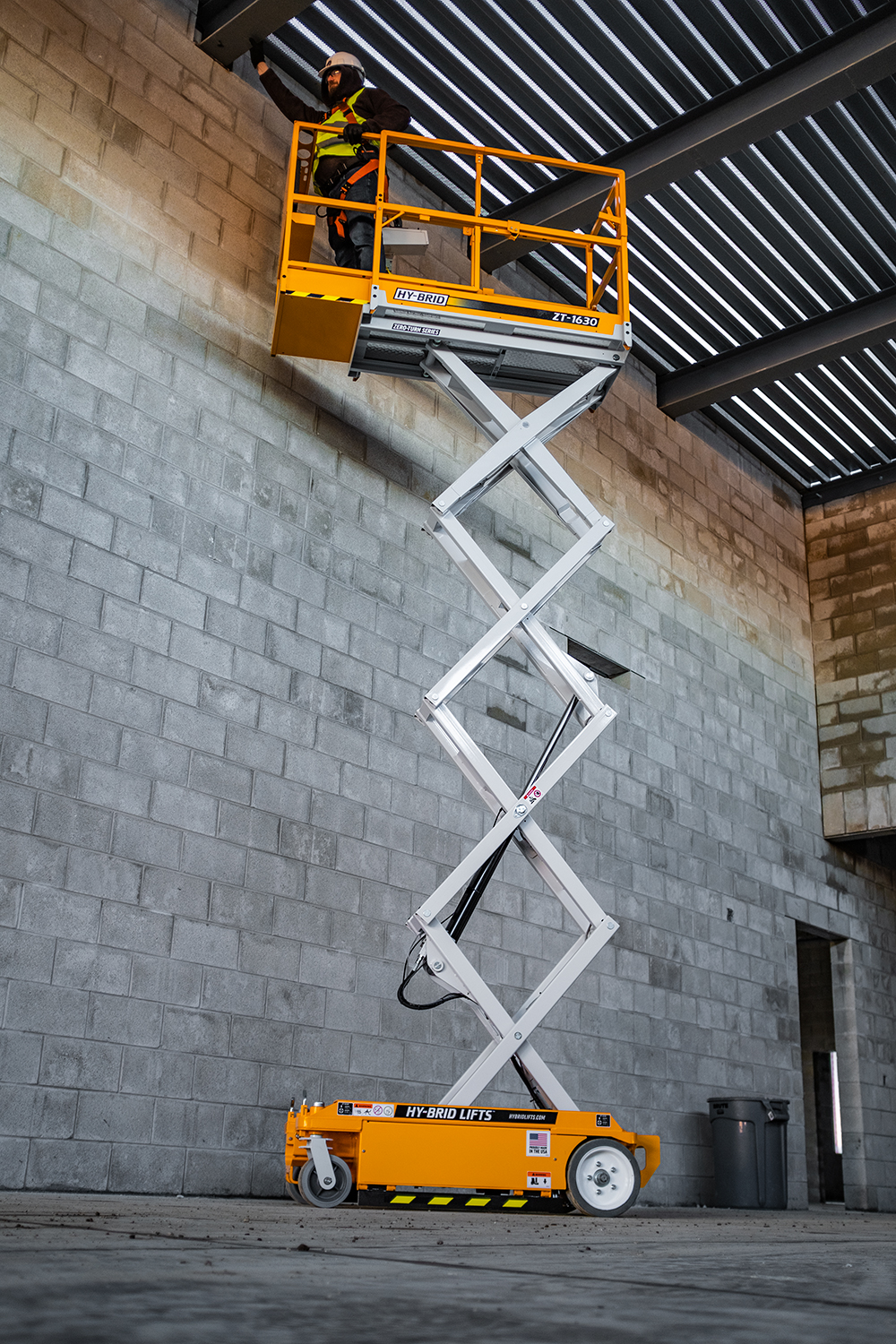 The ZT-1630 features a 16-ft. platform height and a working height of 22-ft.
