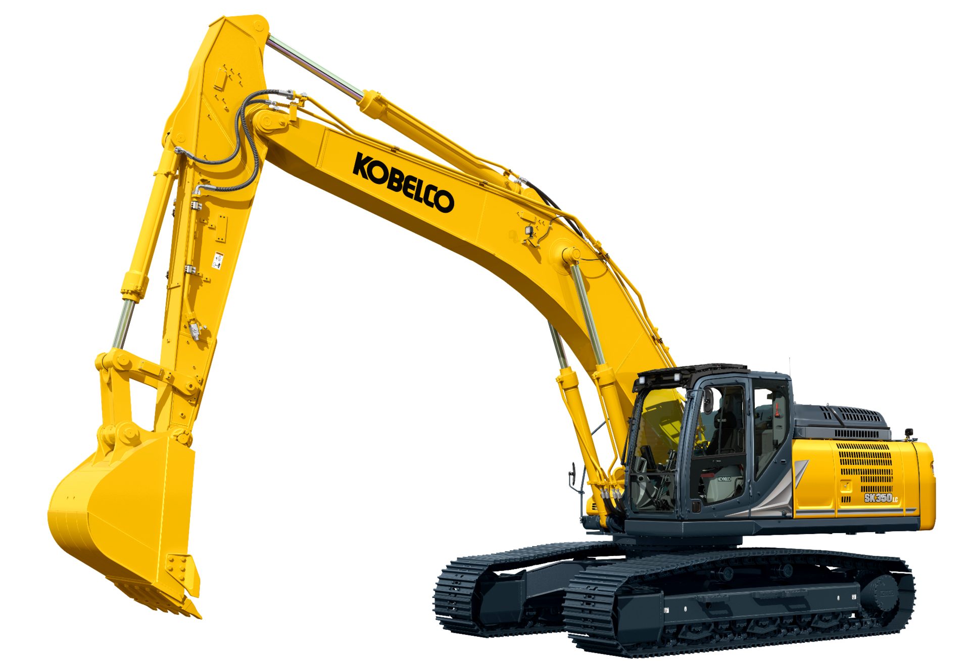 Equipped with three working modes, the SK350LC-11 features a 265-hp Isuzu Tier 4 Final engine to support lifting heavy loads and operating large tools.