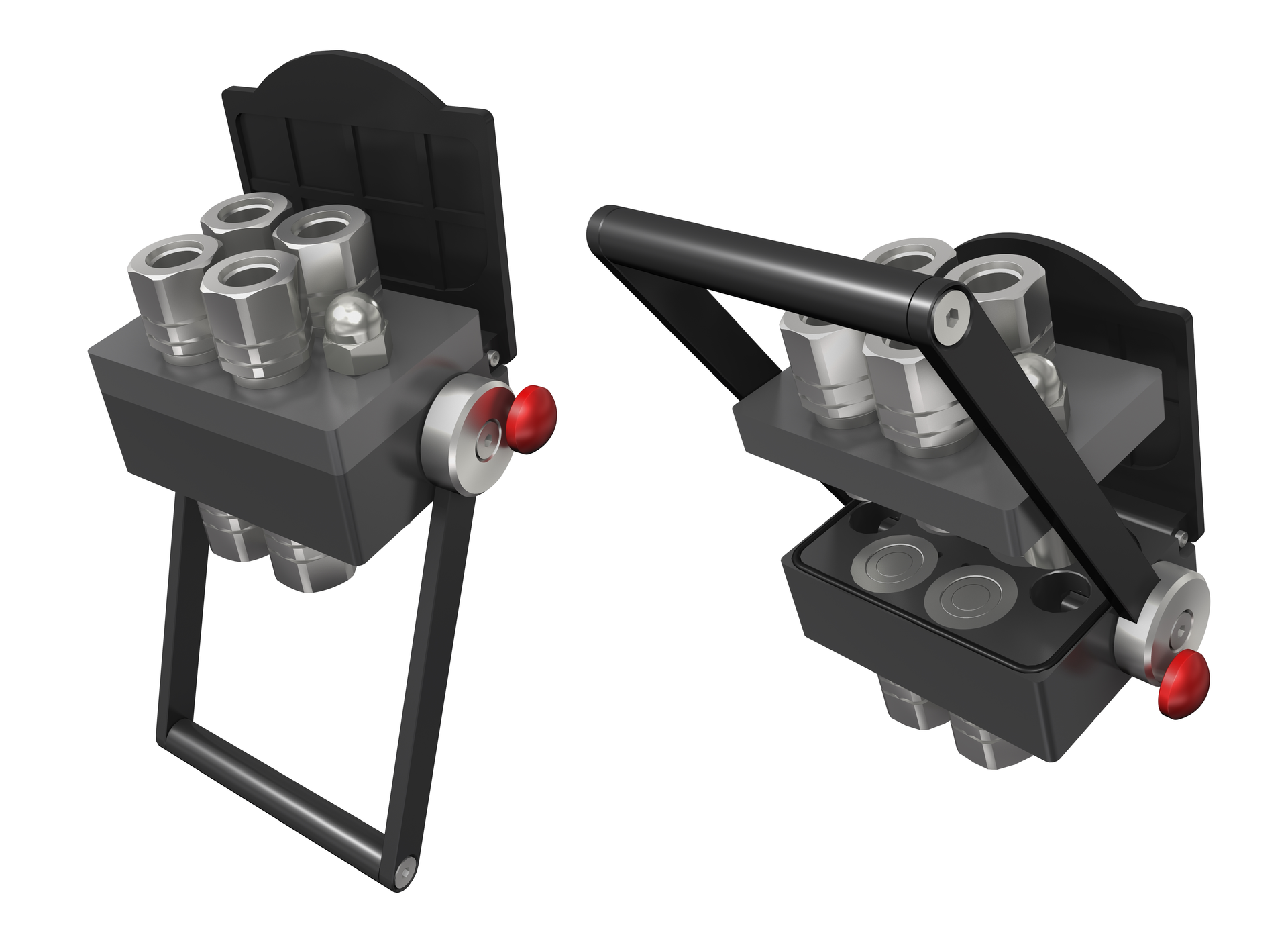 When configured to connect under pressure, the multiplate system supports manual connection up to 350 bar.