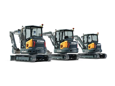 Equipped with Tier 4 Final compliant engines, all three new HX-A series compact excavators will be offered in both canopy or cabin versions along with the choice of standard or four-way dozer blade.