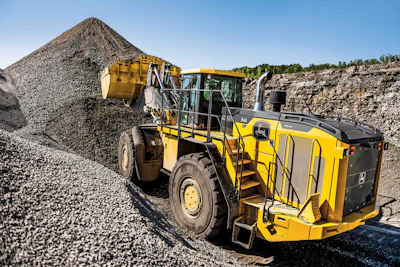 John Deere will highlight three E-Power (battery-electric) machines, including the 310 X-Tier backhoe, the 244 X-Tier compact wheel loader and the 145 X-Tier excavator concept.