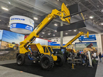 Pettibone showcased its latest material handling solution, the Extendo 1544X telehandler, at CONEXPO 2023. The machine features a 15,000-lb. lifting capacity and is designed for highway construction, pipe yard applications and more.