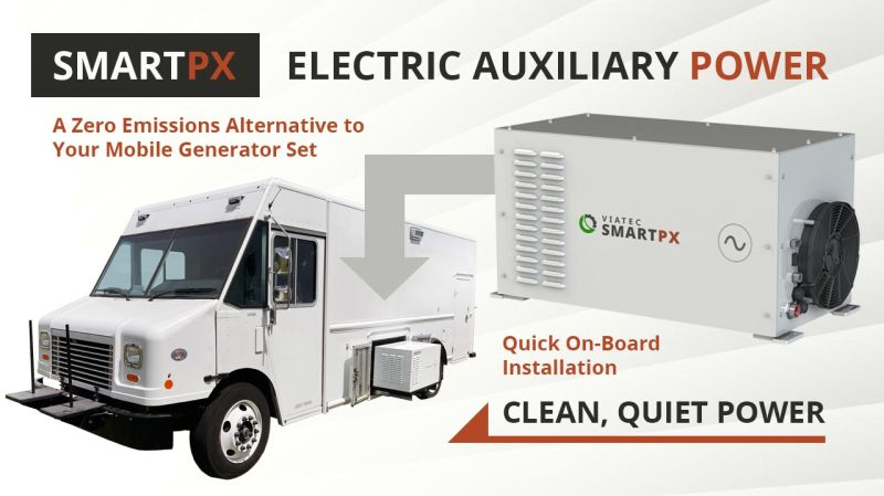 SmartPX is a true electric genset that, unlike an inverter, uses a rotary generator to produce pure sine-wave 120V AC/240V AC power to run demanding equipment.