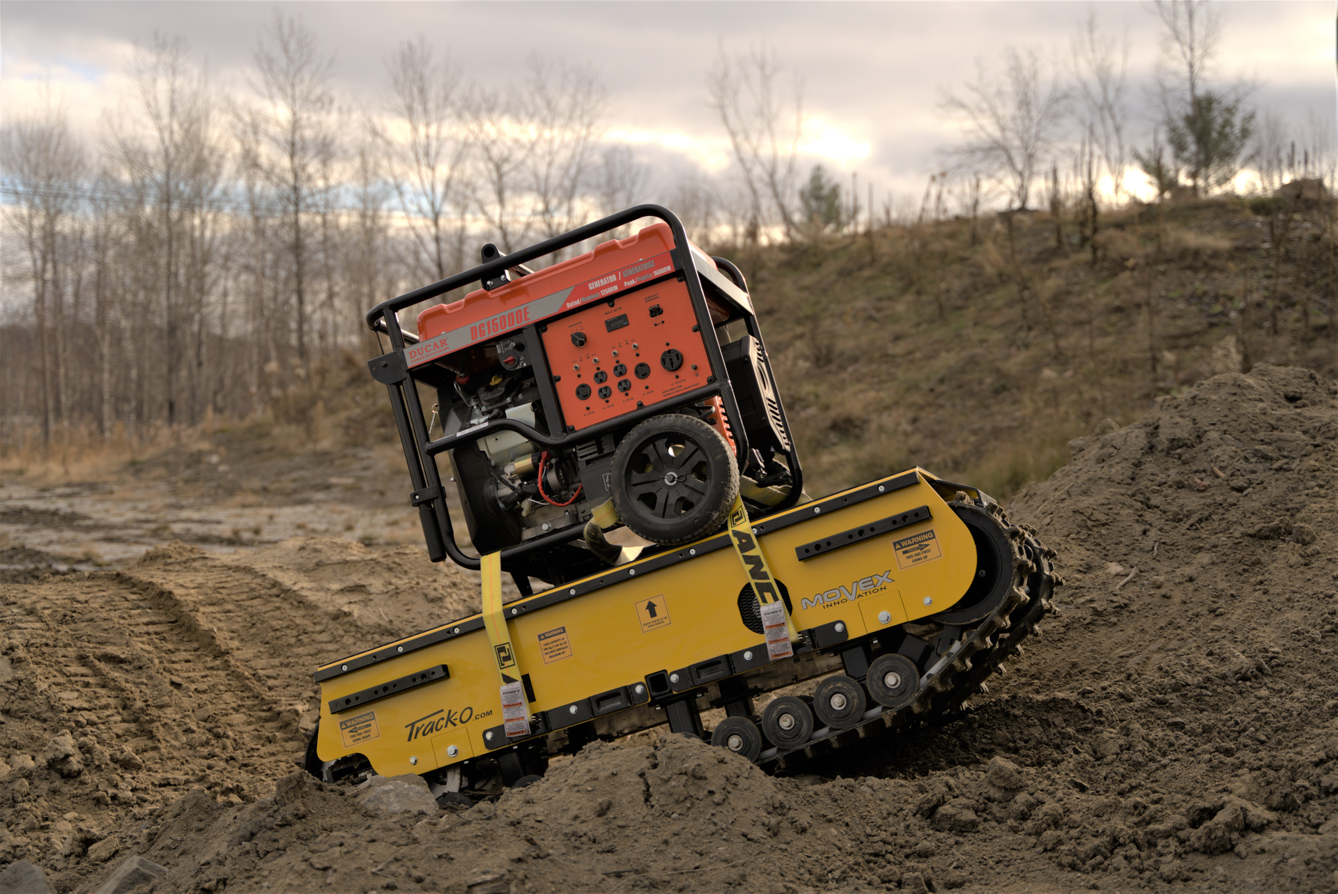 The all-terrain vehicle is designed for outside work and makes it possible to reach hard-to-access places, such as mountains and backyards even in conditions that include snow, water, mud and sand.