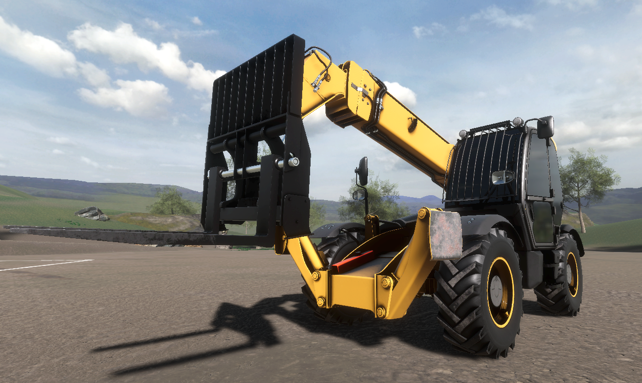 Performance metrics tracked during training exercises include safety violations, such as collisions, tipping or flipping, loads dropped, machine stability and fuel efficiency.