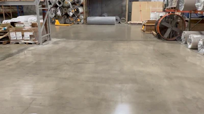 Case Study of Coval Polished Concrete Sealer On A Warehouse Floor