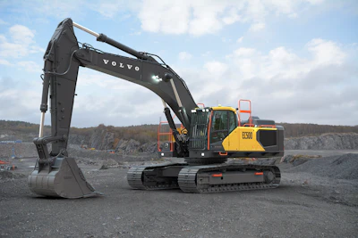 The EC500 is a new 50-ton crawler excavator for tough applications, from building and construction, road construction, utilities, quarrying and aggregates to agriculture and landscaping.