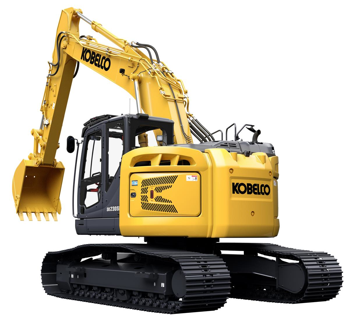 These KOBELCO excavators are mid-size machines, offering full-size capabilities with short rear swing features.