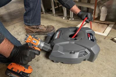 Clearing up to 30 ft. of 1¼-to 2-in. pipe, the K9-12's chain knocker expands inside the pipe to clear the blockage and restore the pipe to full flow.