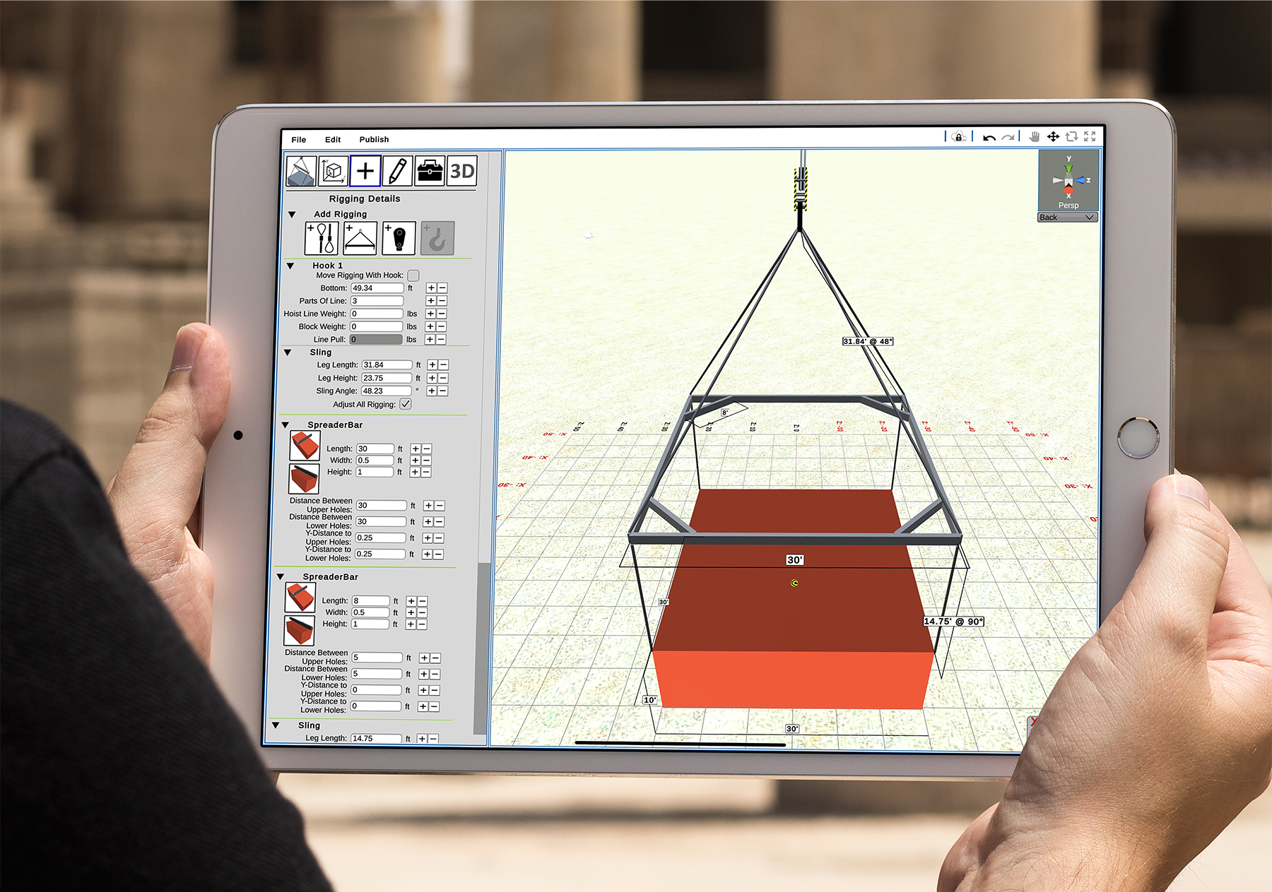 The stand-alone application, available in the A1A Product Suite, provides detailed documentation for pre-lift planning, while also enabling use on the go for planning in the field.