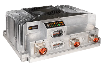 The XV3300 integrates a 3.3 kW battery charger, a 500W DC-DC converter to power auxiliary loads and an EV charging station interface.