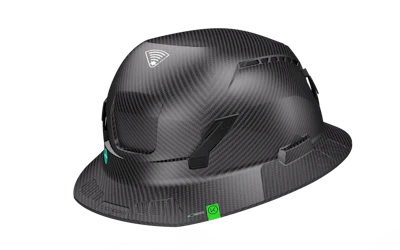 This safety helmet complies with American National Standards Institute (ANSI) Z89.1 Type I and II safety standards, meaning it is designed to reduce force as a result of impacts to the front, back, sides and the top of the head.