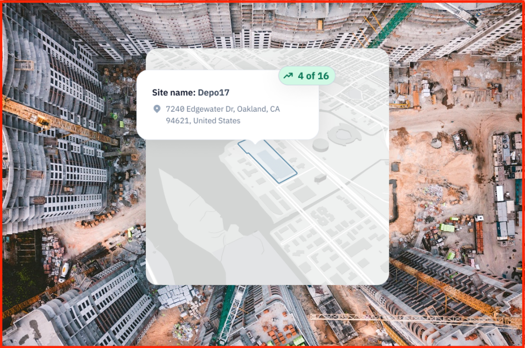 For rental companies, Sites enables users to see what is on their site or yard, where equipment is and whether it is on its way in or out.