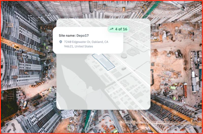 For rental companies, Sites enables users to see what is on their site or yard, where equipment is and whether it is on its way in or out.