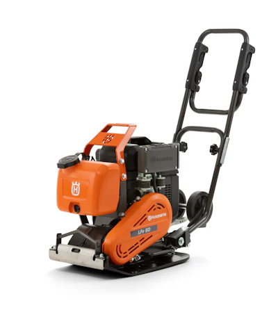 Powered by the Honda eGX battery platform, the LFe 60 LAT compactor is equipped with a push-start button, transport wheels, low-vibrations and a handle that folds for compact transport.