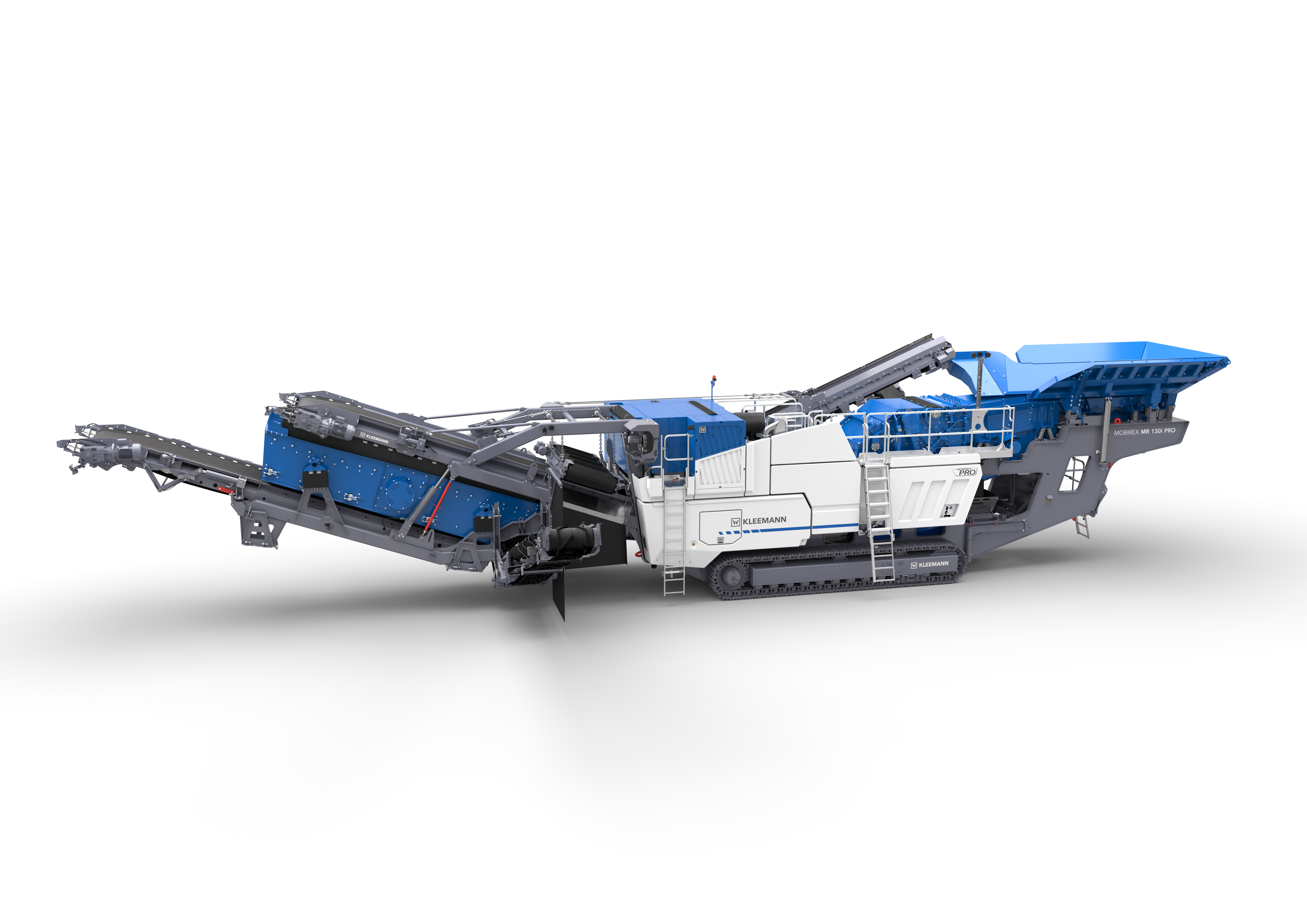 Equipped with an electric 335 hp drive, the MOBIREX MR 130i PRO serves as a primary and secondary crusher for recycling, material screening and debris handling.