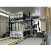 The stacking system requires just one person to operate without the need for special rigging, slings or climbing onto the trailers.
