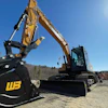 Werk-Brau’s D-Lock Coupler design includes industry-leading safety features like automatic front lock, dual pin locking, and a patented slide lock design to ensure safety on the jobsite.