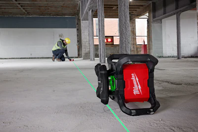 These M18 Rotary Lasers are impact protected with the ability to withstand 1.5-m drops and 2-m tripod tips.