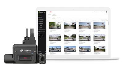 Teletrack Navman's new an AI-enabled, dual-camera device that adds value to video imagery by tightly integrating with other data flows in Teletrac’s TN360 fleet management software