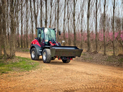 Powered by a Yanmar 4TNV86CT four-cylinder turbocharged diesel engine, the wheel loaders are designed to meet the demands of construction, landscaping and rental applications.