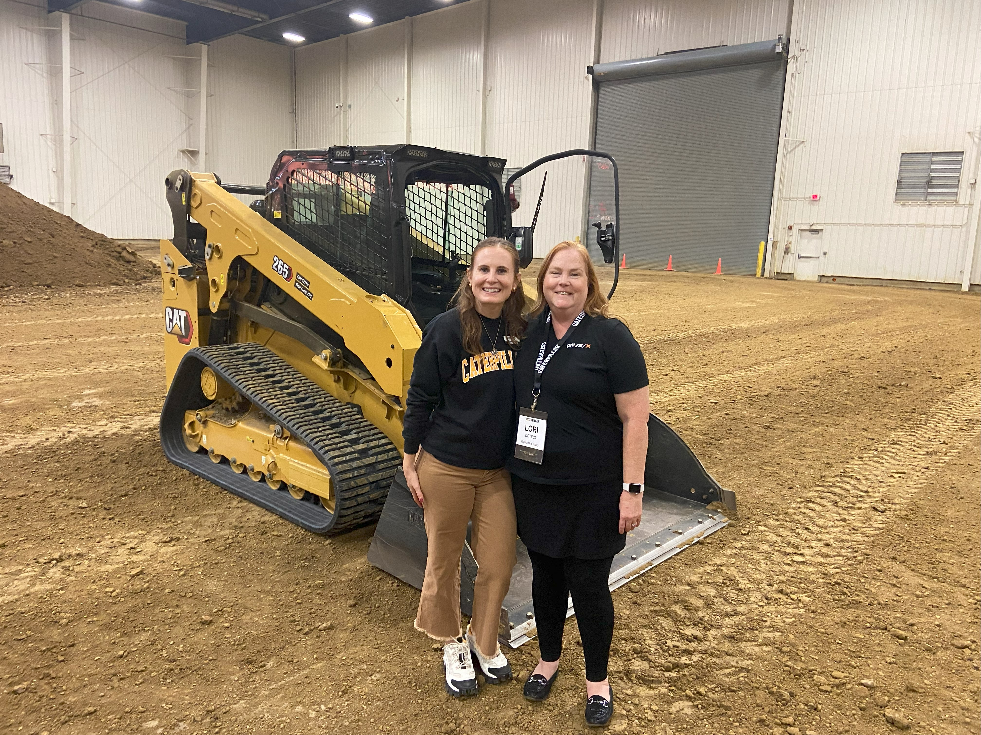 Editor-in-Chief Lori Ditoro with Caterpillar's Johanna Kelly