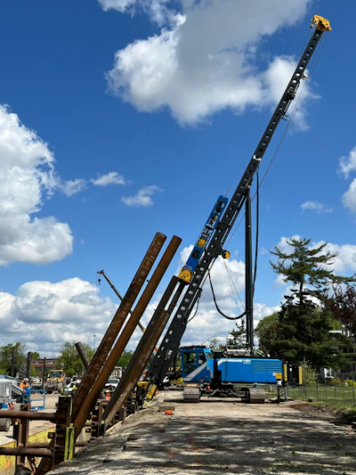 Junttan Piling Rig Key to Pile Installation On Navy Yard Project