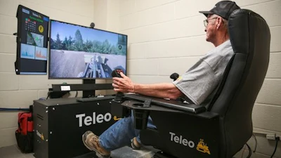 Teleo can give operators a way to control heavy equipment in a remote setting. Operators can be located in a safe and easygoing environment.